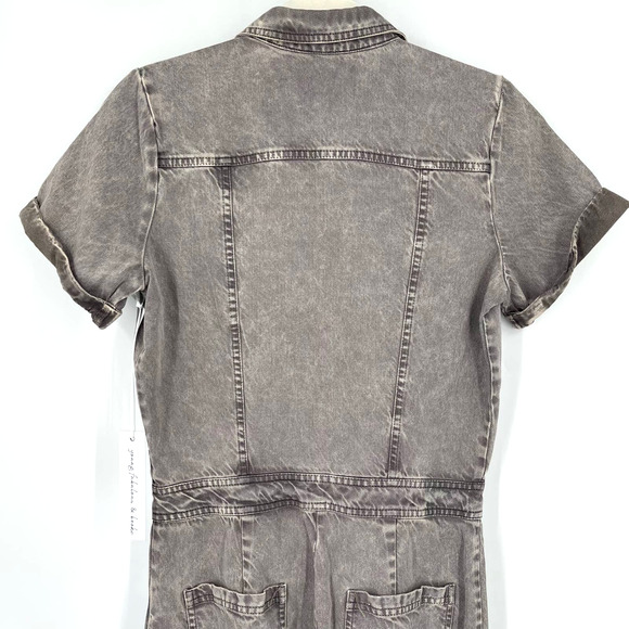 Young Fabulous & Broke Jumpsuit Small Charcoal V-Neck NWT - Picture 4 of 6